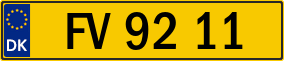 Trailer License Plate